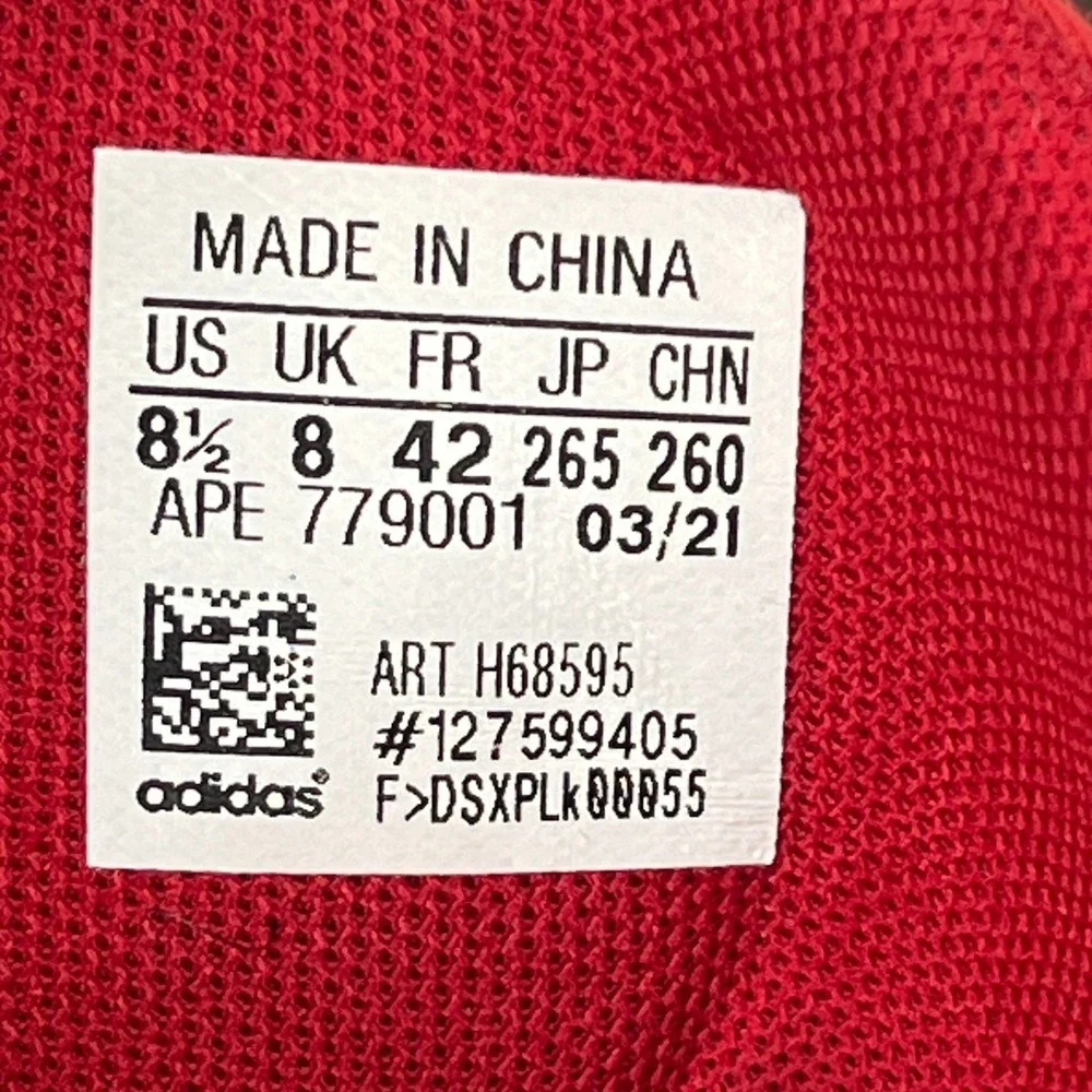 Adidas Harden Vol. 5 Futurenatural Shoes Men's 8.5 Red Polka Dot Sneakers H68595